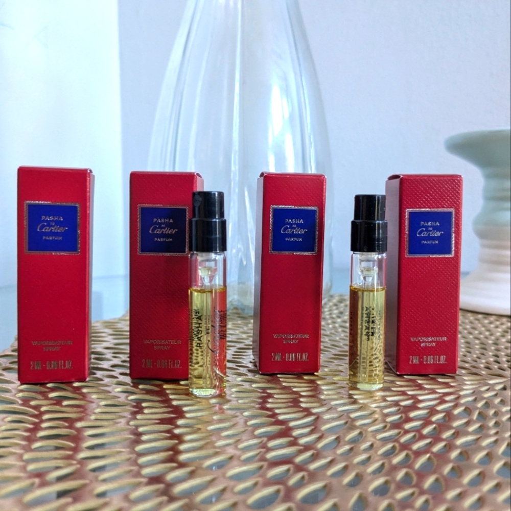 ❤️ 4 for $28 PASHA de Cartier Travel Mini Vial NEW IN BOX